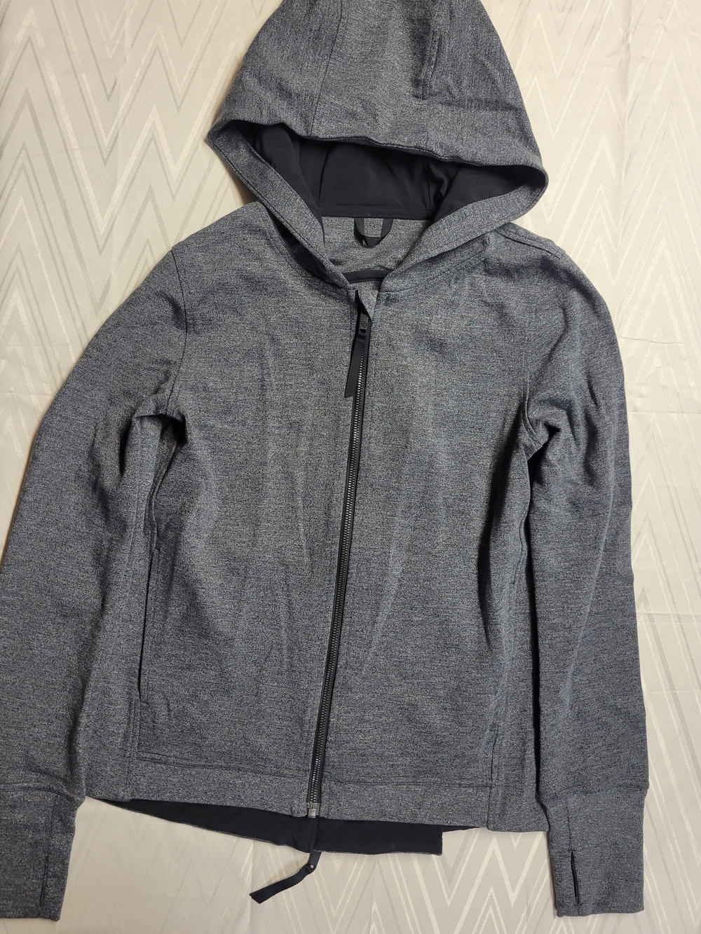 Men's Hooded Zip Jacket - Gray